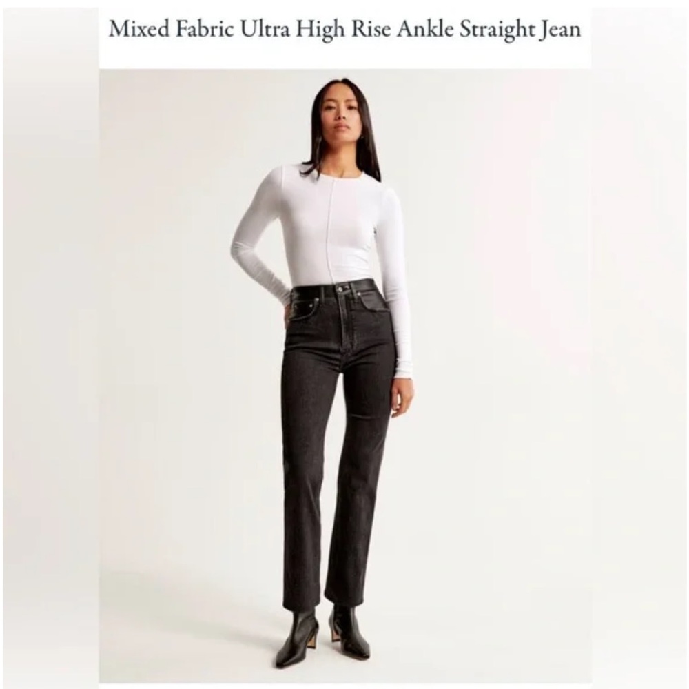 Abercrombie & Fitch Black Ankle Jeans